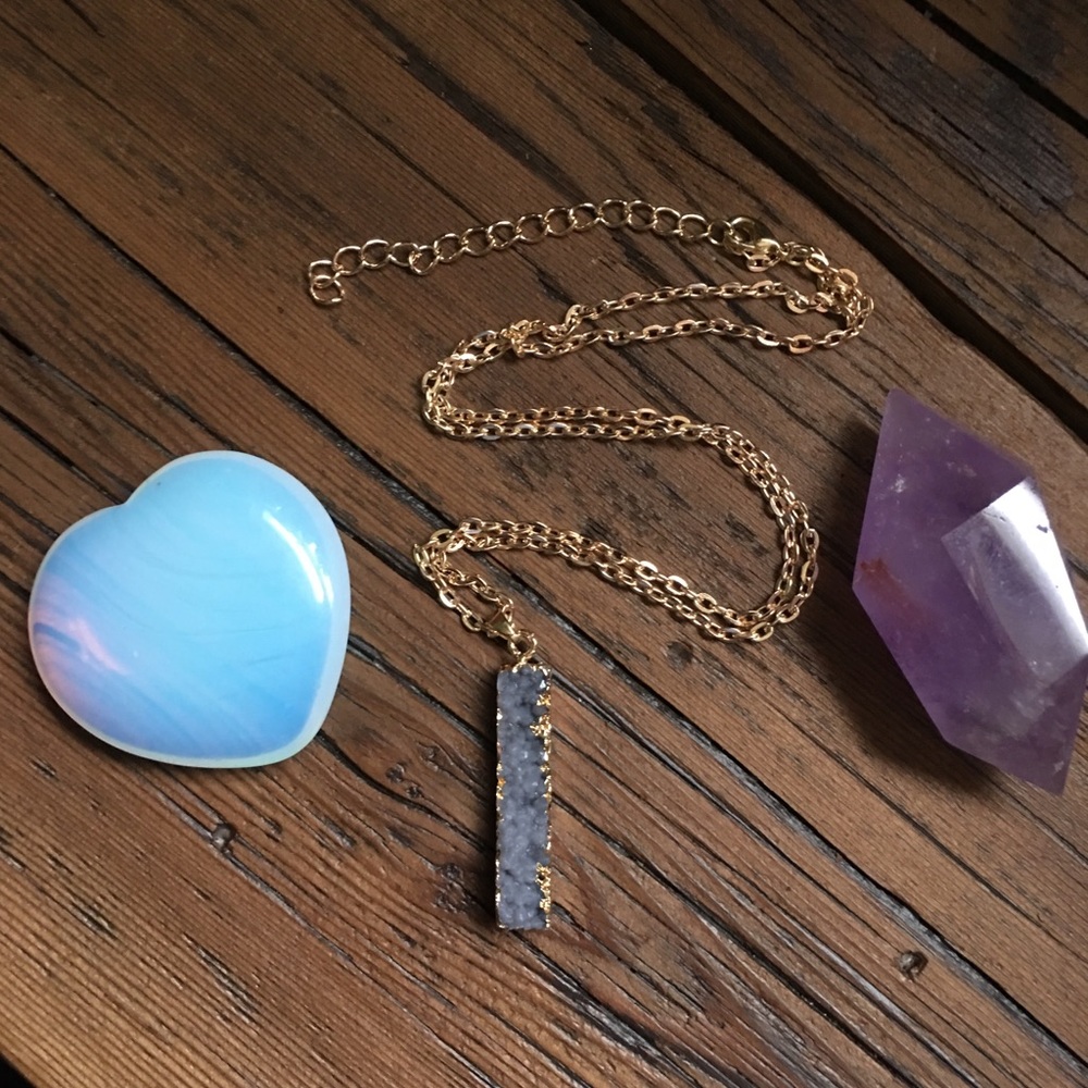 Druzy necklace